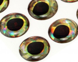 3D Epoxy Fish Eyes, Holographic Perch, 15 mm